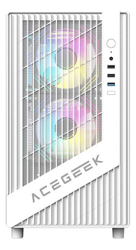 Gabinete Gamer Acegeek Blade Mid-tower Lateral/vidro Branco
