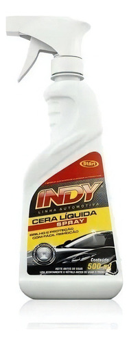 Cera Líquida Spray Indy Melhor Brilho Proteção Top 500ml