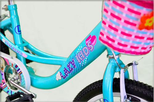Imagen 2 de 6 de Bicicleta Lazy Kids Rodado 20 Paseo Full Nena M1