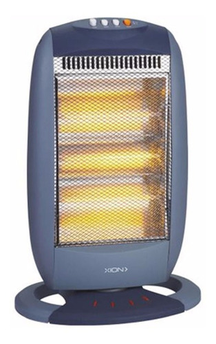 Estufa Halogena Xion 1200w 3niv De Potencia Oscilante Xies5