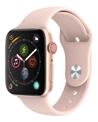 Smartwatch X-Time SW56 1.69" caja  rosa, malla  rosa de  silicona