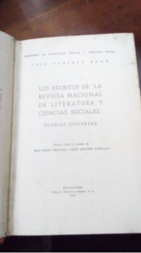 Libro Obras Completas De José Enrique Rodó  1