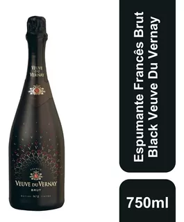 Espumante Francês Brut Black Edição Limitada 750ml Veuve Du Vernay