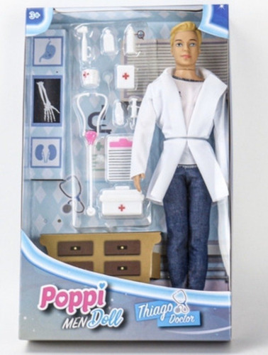 Muñeco Thiago Doctor Poppi Men Doll Con Accesorios