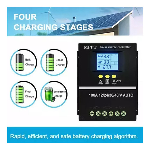 Rl 12/24v Para Controlador De Carga Solar 100a Mppt,