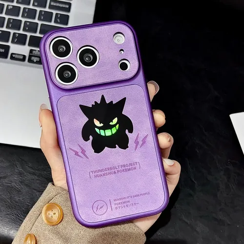 Capinha Para iPhone 11-17 Pro Max | Gengar Laser, Anti-queda