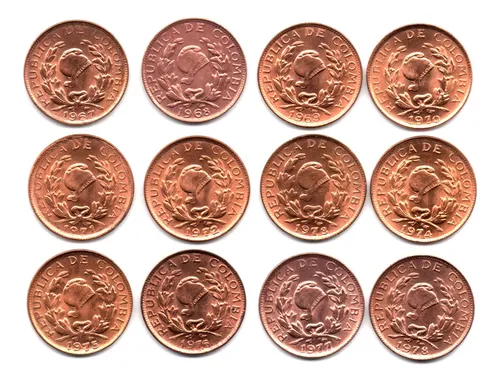 comprar 1 Centavo Set 1967 - 1978 12 Monedas Sin Circular