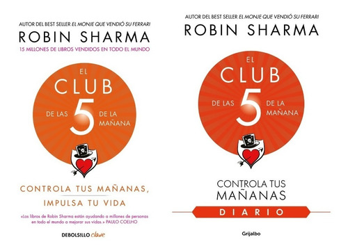 Club 5 De La Mañana + Diario Club - Sharma - Libro Bol Y Gde