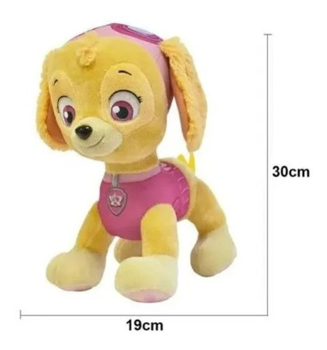 Peluche grande Skye Fast Paw Patrol de 30 cm