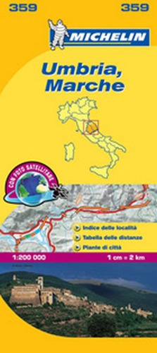 Mapa Umbria, Marche