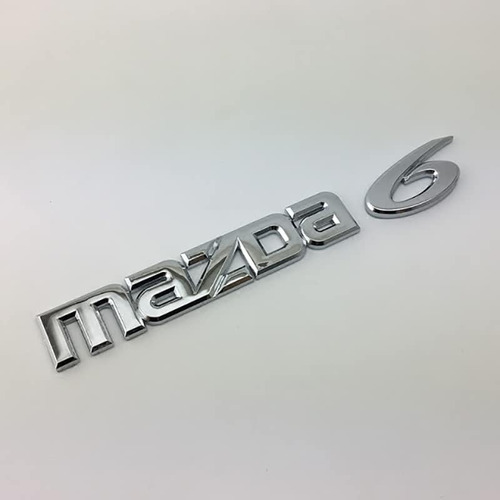 Emblema Letras Alto Relieve Cromado Mazda 6