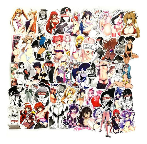 100pcs Pack Big Size Bunny Stickers Anime Girls Stickers Wat