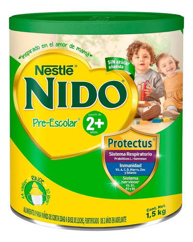 Leche Para Niños Nido Pre-escolar 2 Años En Adelante 1.5 Kg