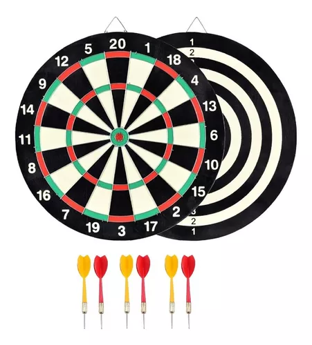 Tablero Tiro Al Blanco 6 Dardos Profesional Juego Dart Board