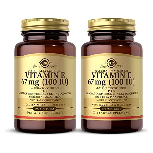 Solgar Vitamina E 67 Mg (100 Iu,) 100 Softgels Mixtos 6tjgb