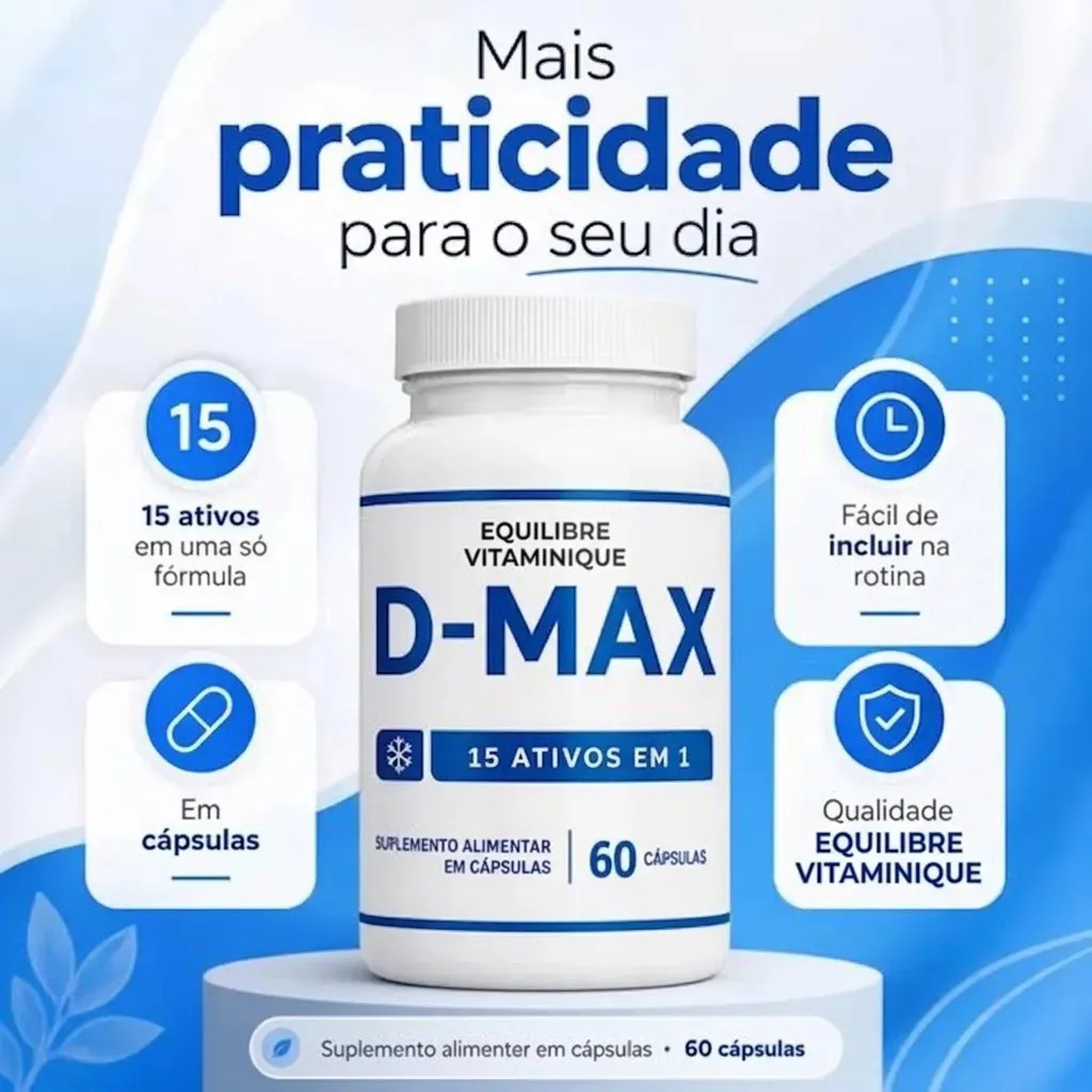 D-Max com 60 Cápsulas para Maior Desempenho Físico