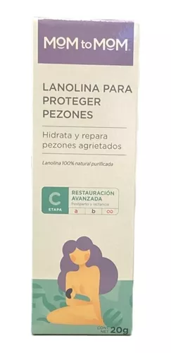 Mom to Mom Lanolina para Proteger Pezones Agrietados, 20 gr.