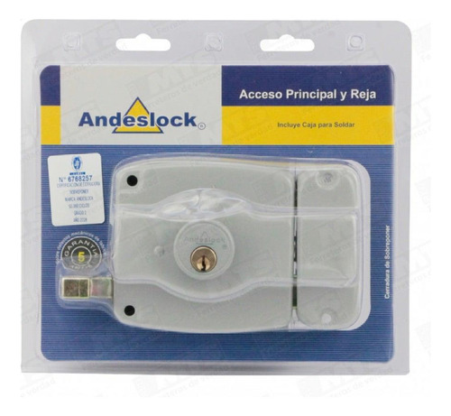 Andeslock Cerradura As01+30.ca.n C/cj Negra/gris