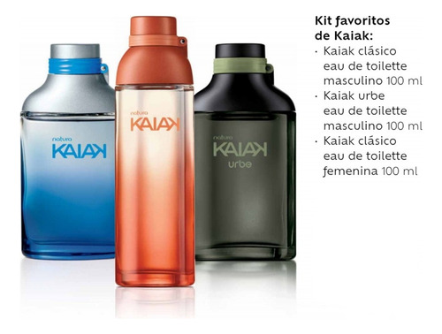 Kit Kaiak: Clásico Femenino+ Masculino, Kaiak Urbe 100ml