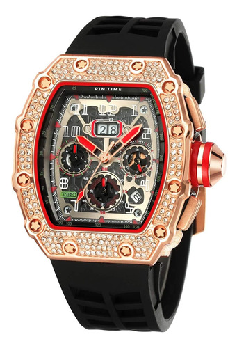 Relojes De Diamantes Para Hombre, Relojes Tonneau De Lujo Pa
