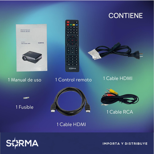 Imagen 10 de 10 de Proyector Starvision Hd 1080 Led 3000 Lumens Hdmi Usbx2