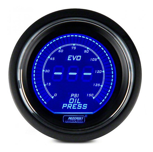 Reloj Presión De Aceite Electrónico 52mm Evo Ar Prosport