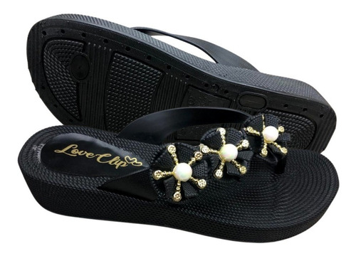 Imagen 1 de 6 de Sandalias Para Playa De Mujer Love Clip