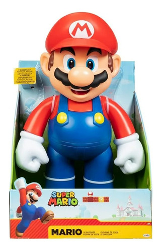 Mario Figura Articulada Grande Super Mario 51 Centimetros