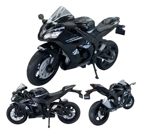 ミニカー 1/18 LB-WORKS Kenmary 2Door Matte Black Miniatura Moto Kawasaki Ninja Zx-10rr Coleção Ferro 1/18