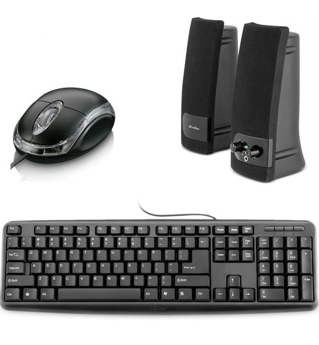 Kit Teclado Parlantes Y Mouse Tranza