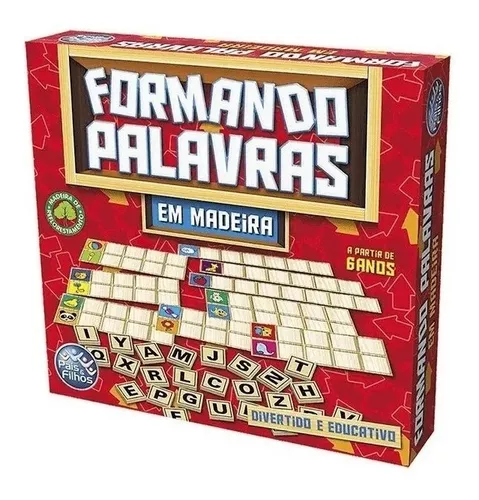 Jogo Educativo De Alfabetização Formando Palavras Em Madeira Caça-Palavras  Ditado Escola Criança Diversão Brinquedo Infantil - AliExpress