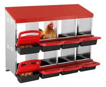 Comprar Nido Metal 8 Compartimentos Para Gallinas Y Nidos Inclinados