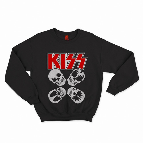 Polera Cuello Redondo Kiss Banda De Rock