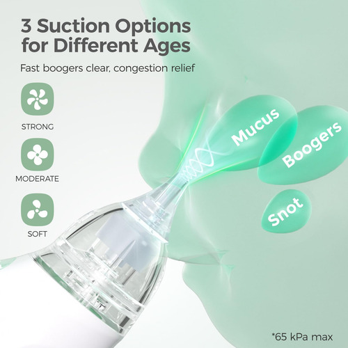 Aspirador Nasal Para Bebés 3 Niveles De Succión Aspirador Na