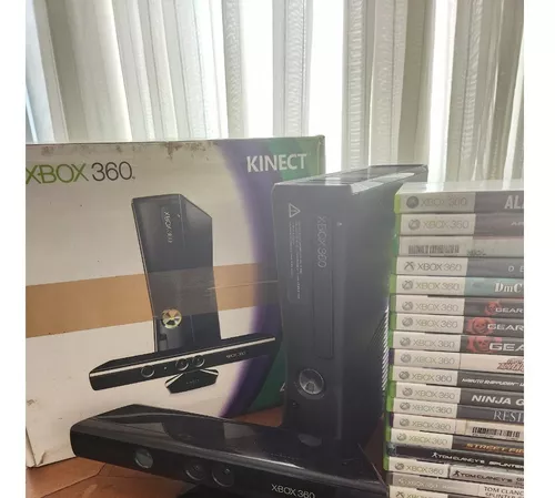 Console Xbox 360 Slim 4GB + 2 Controles + kinect e 3 jogos em Promoção na  Americanas