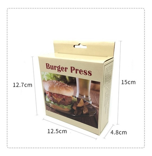 Molde Para Carne De Hamburguesa+50papel De Silicona