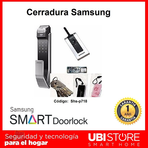 Cerradura Digital Biométrica Pull Push Samsung