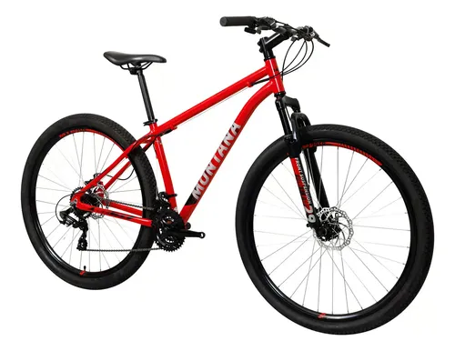 Bicicleta 29 Caloi Montana 21 Velocidades Freio Disco 2025 Cor Vermelho Tamanho Do Quadro 17