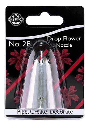 Jem Enterprises Drop Flower Piping Nozzle Decorating Tip #2f