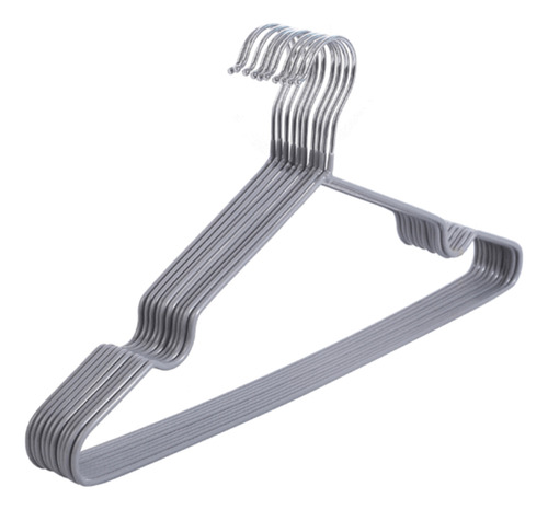 (02 #mold) Cabide De Roupa De Metal Com Revestimento De Plás