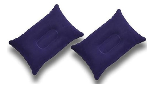 Paquete De 2 Almohadas De Viaje Inflables Pequeñas Súper Cóm