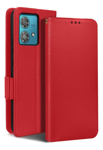 For Motorola Edge 40 Neo Litchi Pu Wallet Card Slot Case