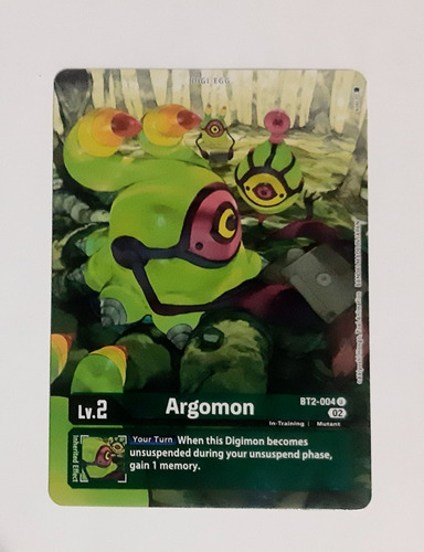 Carta Argomon Bt2 004 Promo St14 Digimon Tcg 