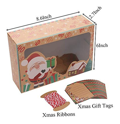 Imagen 3 de 7 de 15 Cajas De Regalo De Galletas De Navidad
