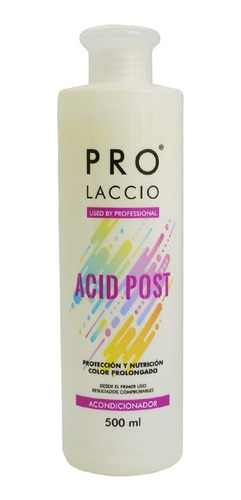 Acondicionador Acid Post 500ml Prolaccio ® Cosmetics