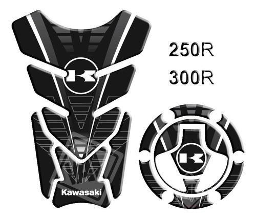 Protetor Tanque Bocal Kawasaki Ninja 250 300 Branco 658