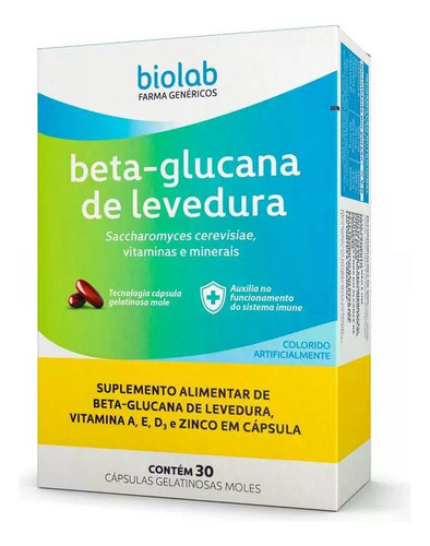Beta-glucana De Levedura Kit 4 Cx De 30 Cáps Cada