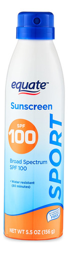 Protector Solar Spf 100 Corporal Aerosol Sport Equate 