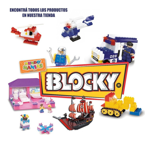 Blocky Vehiculos 2 Con 70 Piezas Original Mundo Manias