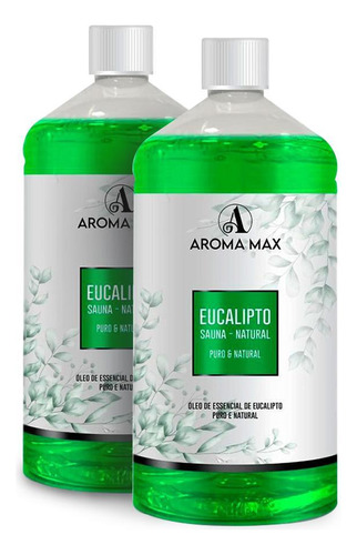 Essência Eucalipto Sauna Aroma Max 2lt - Kit 2x1lt